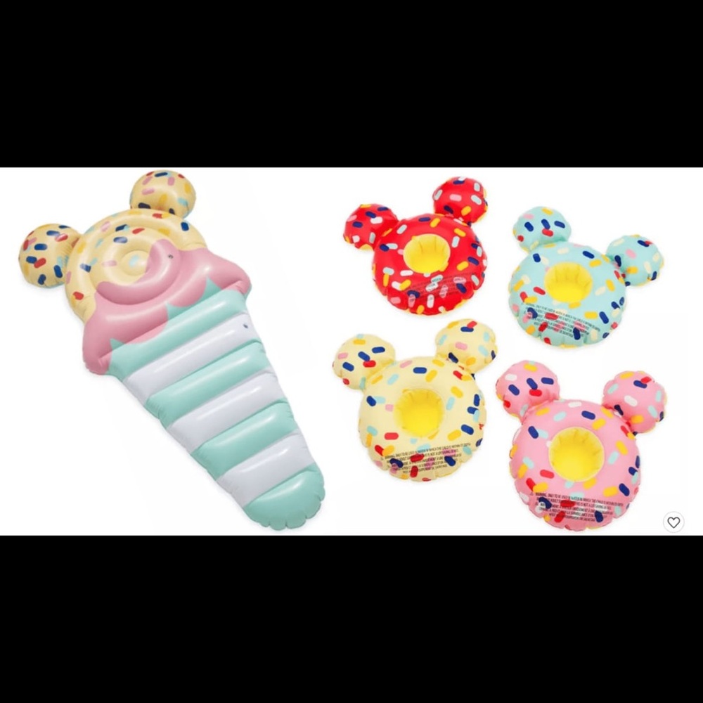 Mickey icecream pool floaty set.
